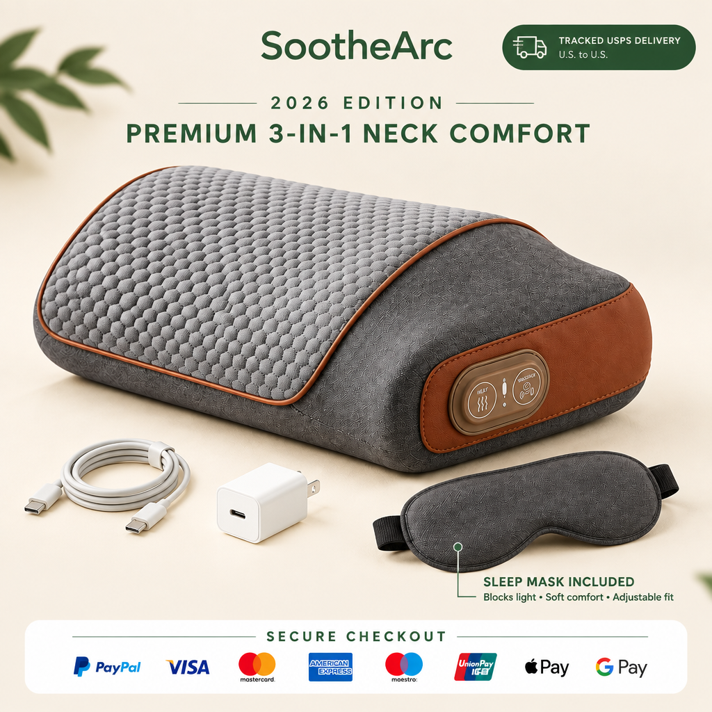 SootheArc premium set with secure payment methods tracked USPS delivery and included sleep mask